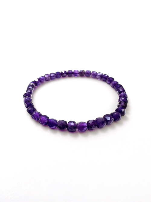 紫水晶 (鑽石切面) Amethyst 手鏈