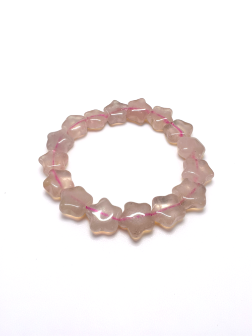 粉晶 (五角星形) Rose Quartz 手鏈