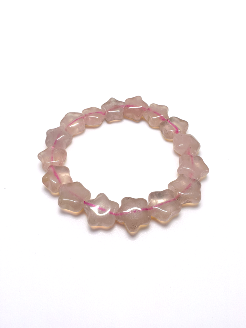 粉晶 (五角星形) Rose Quartz 手鏈