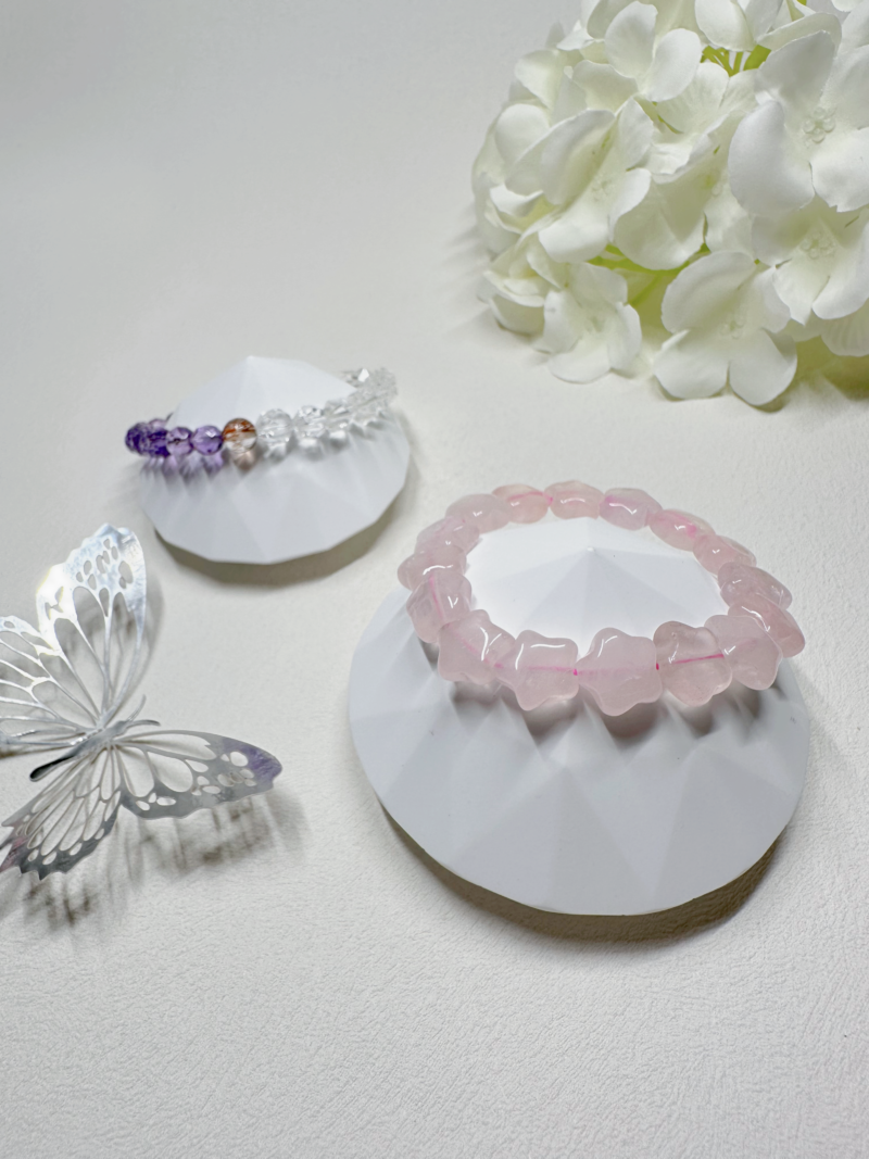 粉晶 (五角星形) Rose Quartz 手鏈