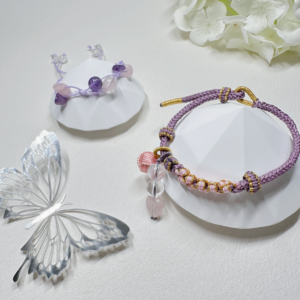 白水晶 花花 Clear Quartz 手鏈