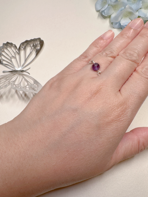 紫水晶 Amethyst 鈄扣介指