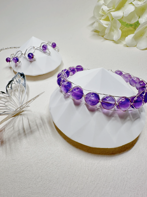 紫水晶 Amethyst 軟身手鐲